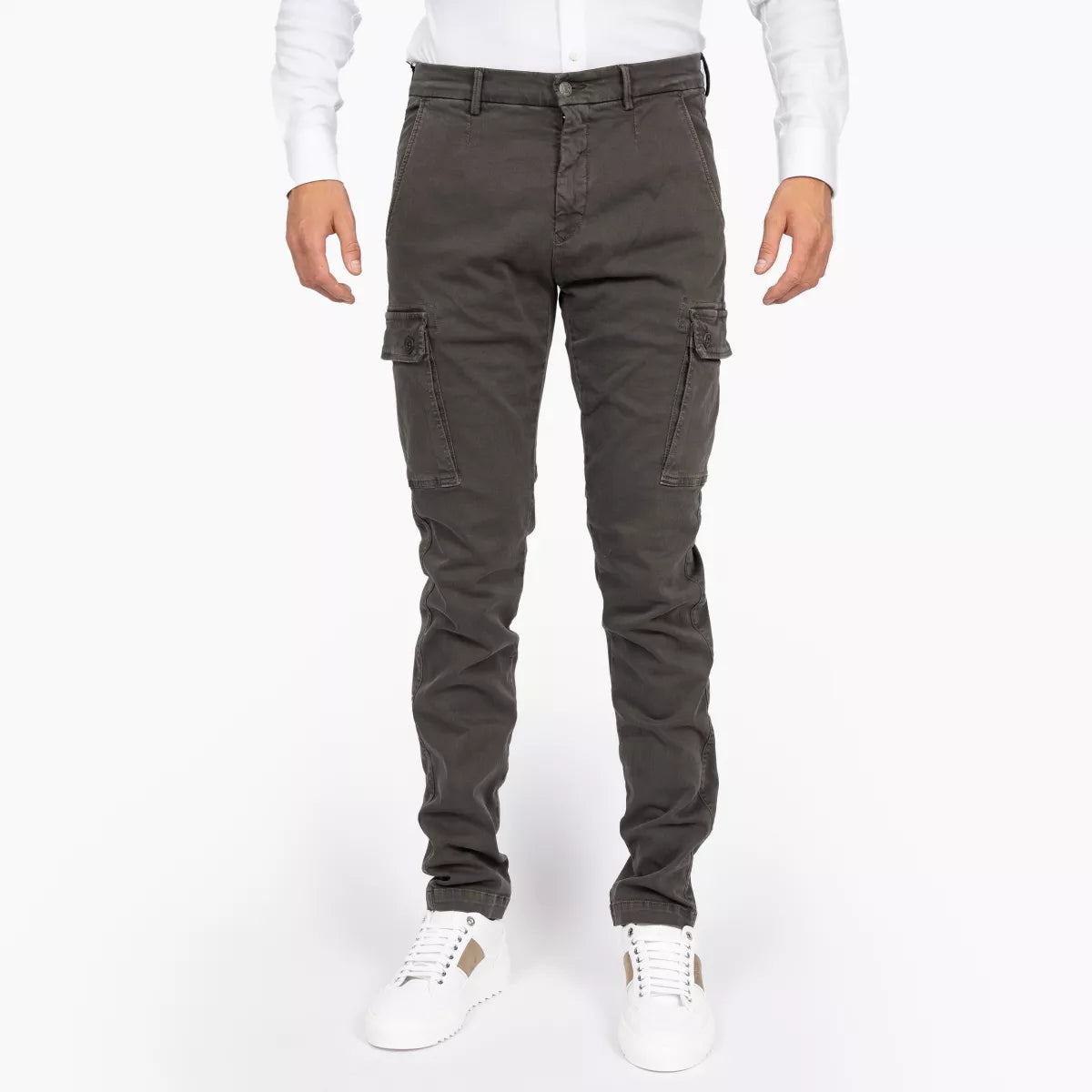 Replay Cargobroek Donkergrijs | Jaan Slim-Fit Cargo