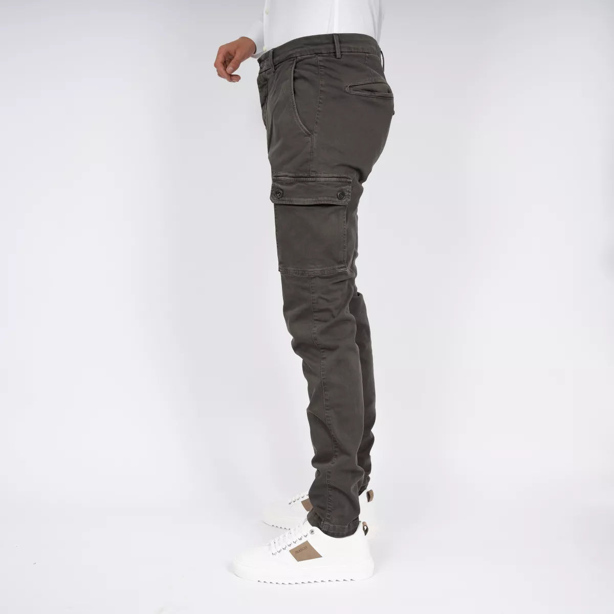 Replay Cargobroek Donkergrijs | Jaan Slim-Fit Cargo