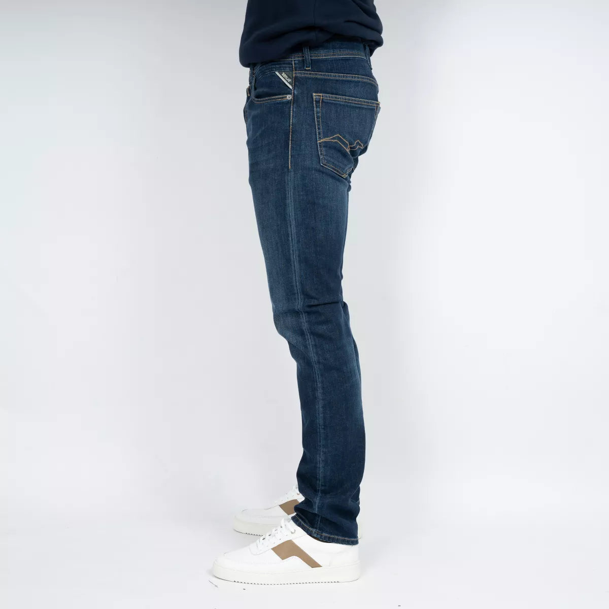 Replay Jeans Donkerblauw | Grover Straight Fit