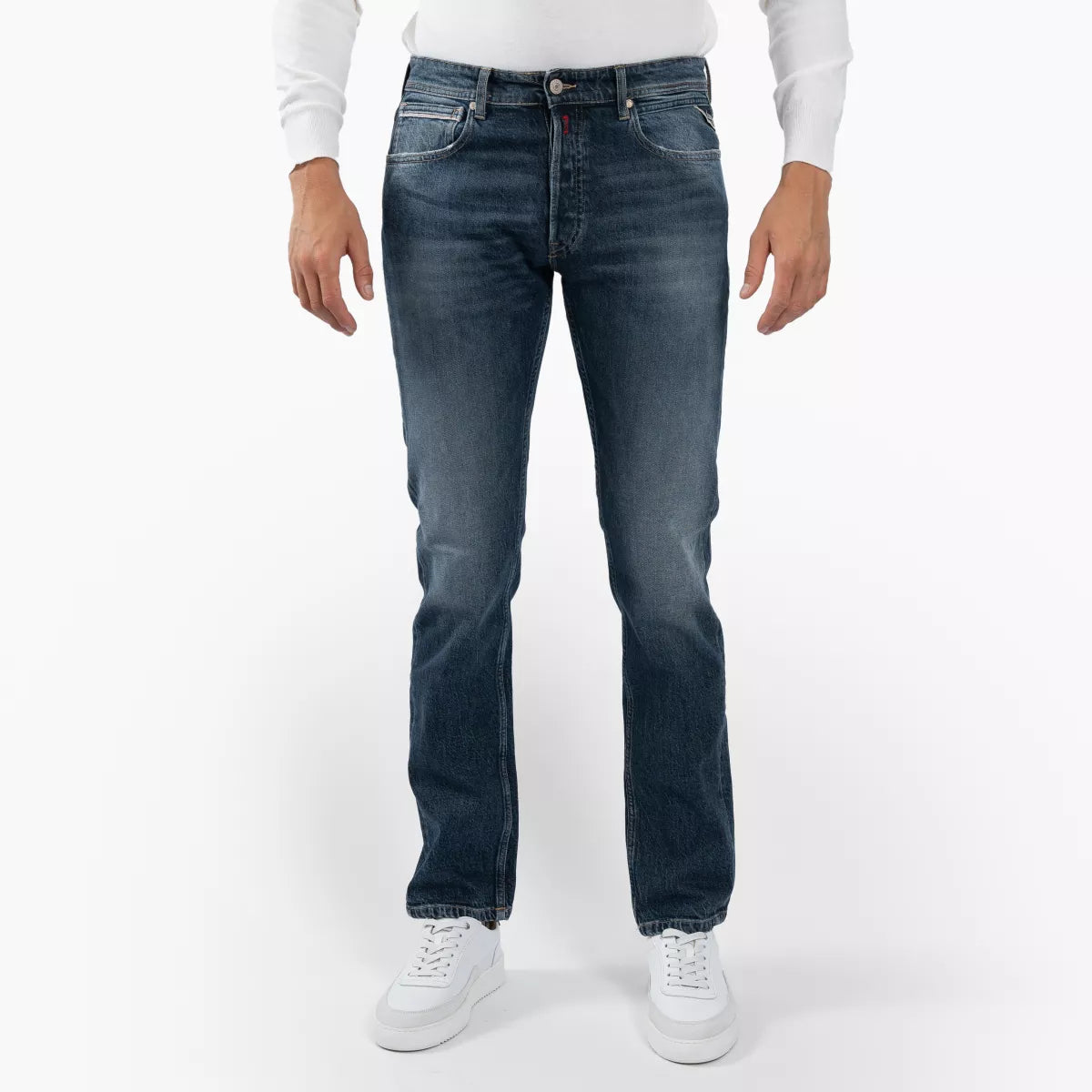 Replay Jeans Donkerblauw | Straight Fit Grover