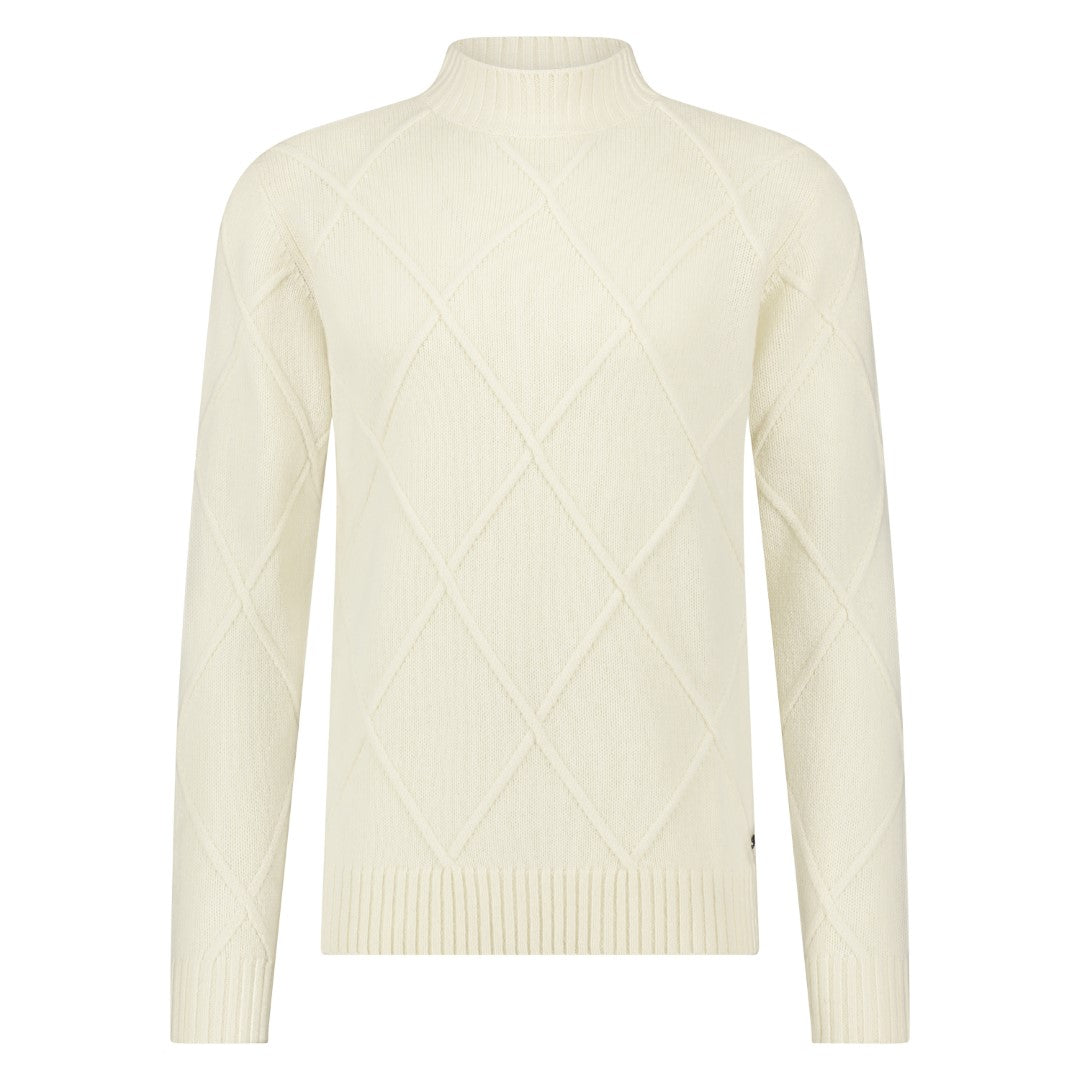 SEVEN DIALS Gebreide Trui met Turtleneck Off-White | Adron