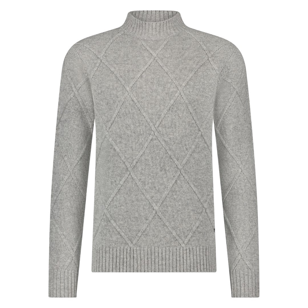 SEVEN DIALS Gebreide Trui met Turtleneck Grijs | Adron