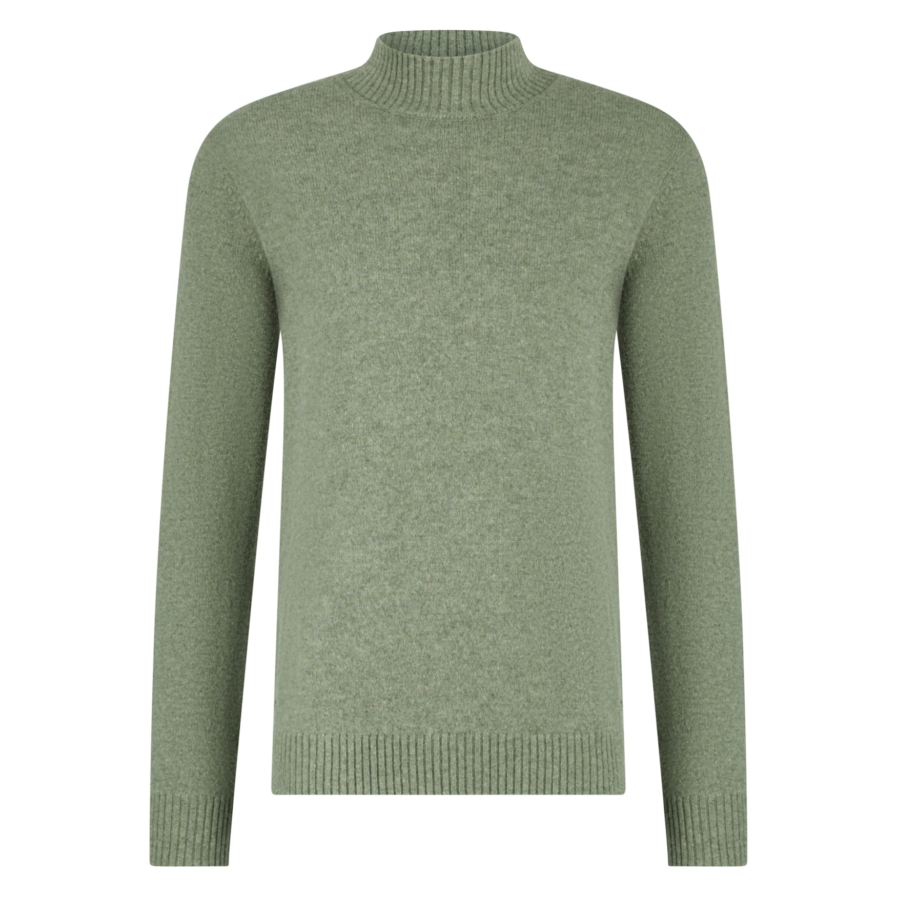 SEVEN DIALS Gebreide Turtleneck Trui Groen | Emsley
