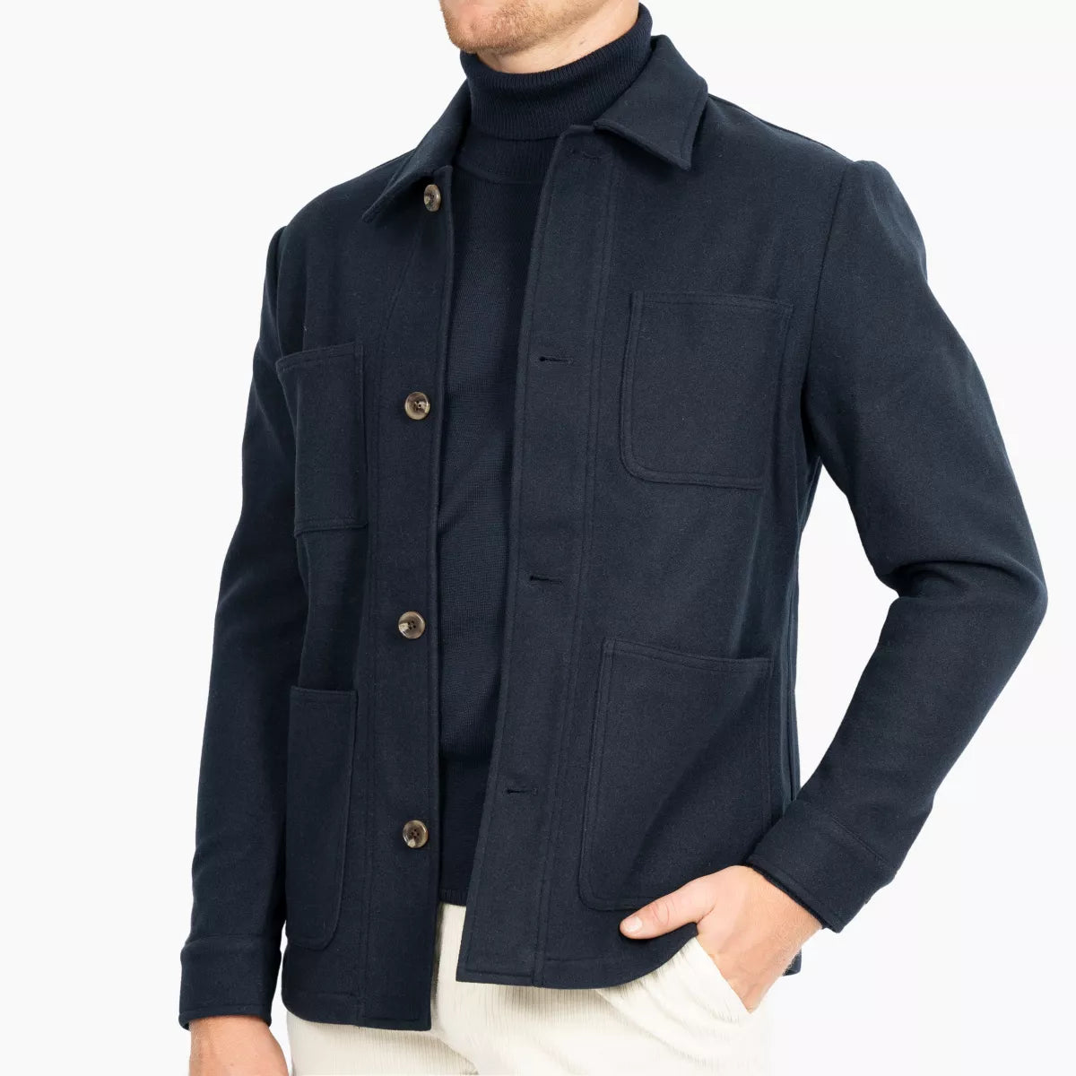 SEVEN DIALS Overshirt Donkerblauw | York