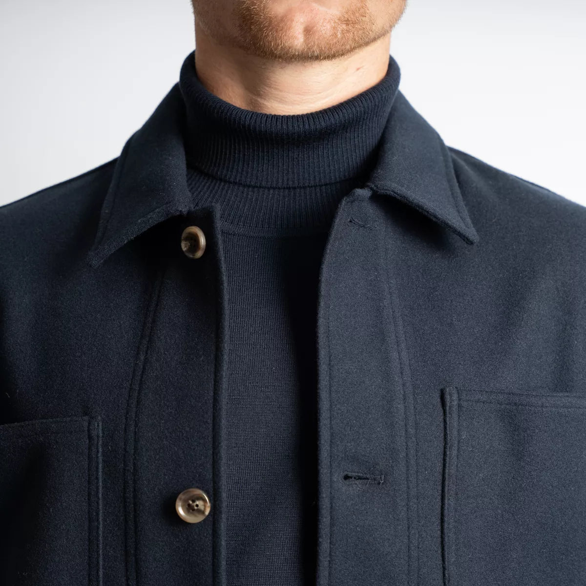 SEVEN DIALS Overshirt Donkerblauw | York