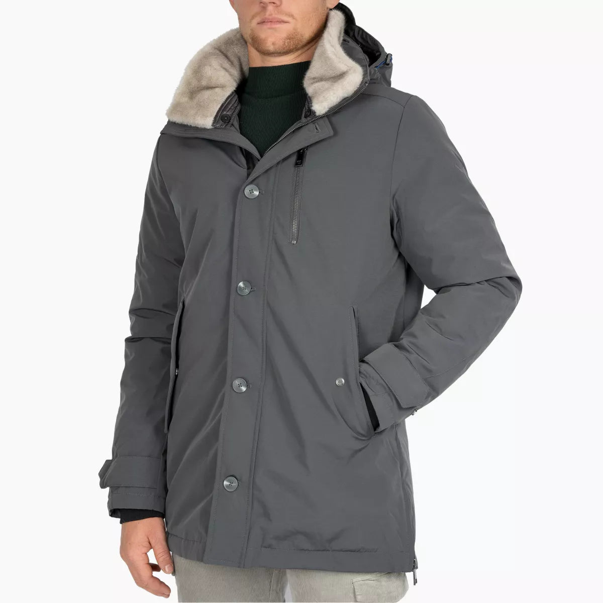 SEVEN DIALS Parka Antraciet | Zeke