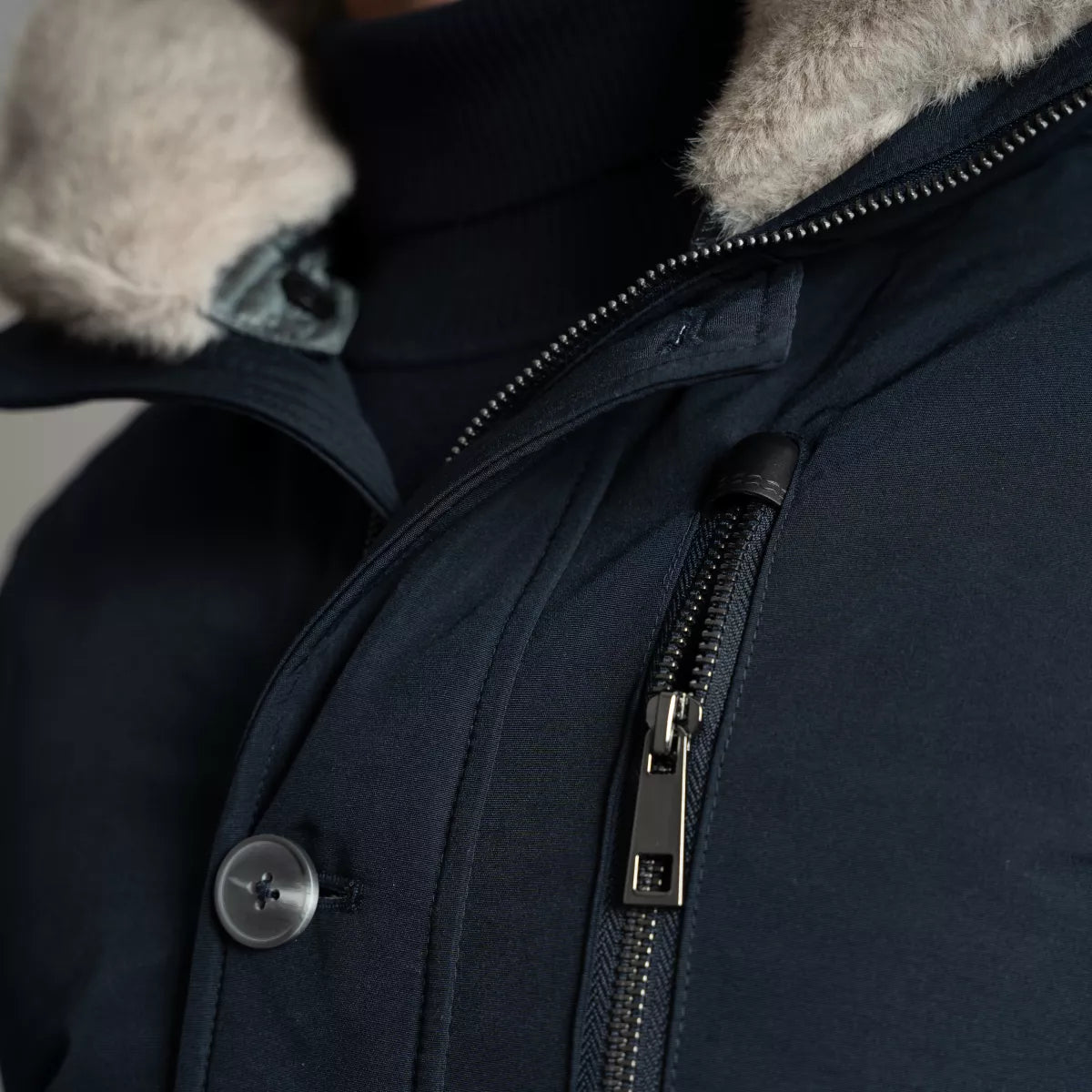 SEVEN DIALS Parka Donkerblauw | Zeke