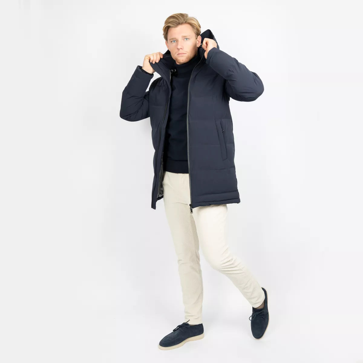 SEVEN DIALS Parka Donkerblauw | Zino