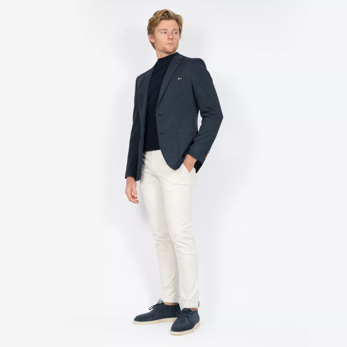 SEVEN DIALS Turtleneck Trui Donkerblauw | Teon