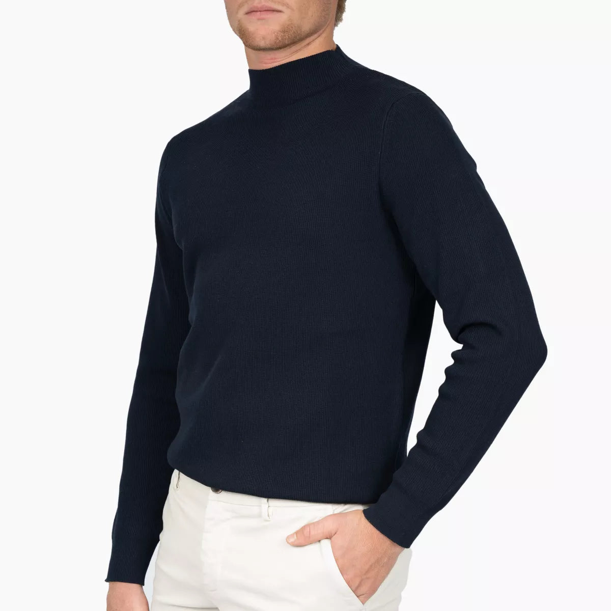 SEVEN DIALS Turtleneck Trui Donkerblauw | Teon