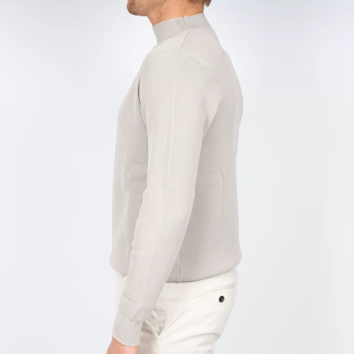 SEVEN DIALS Turtleneck Trui Lichtgrijs | Teon