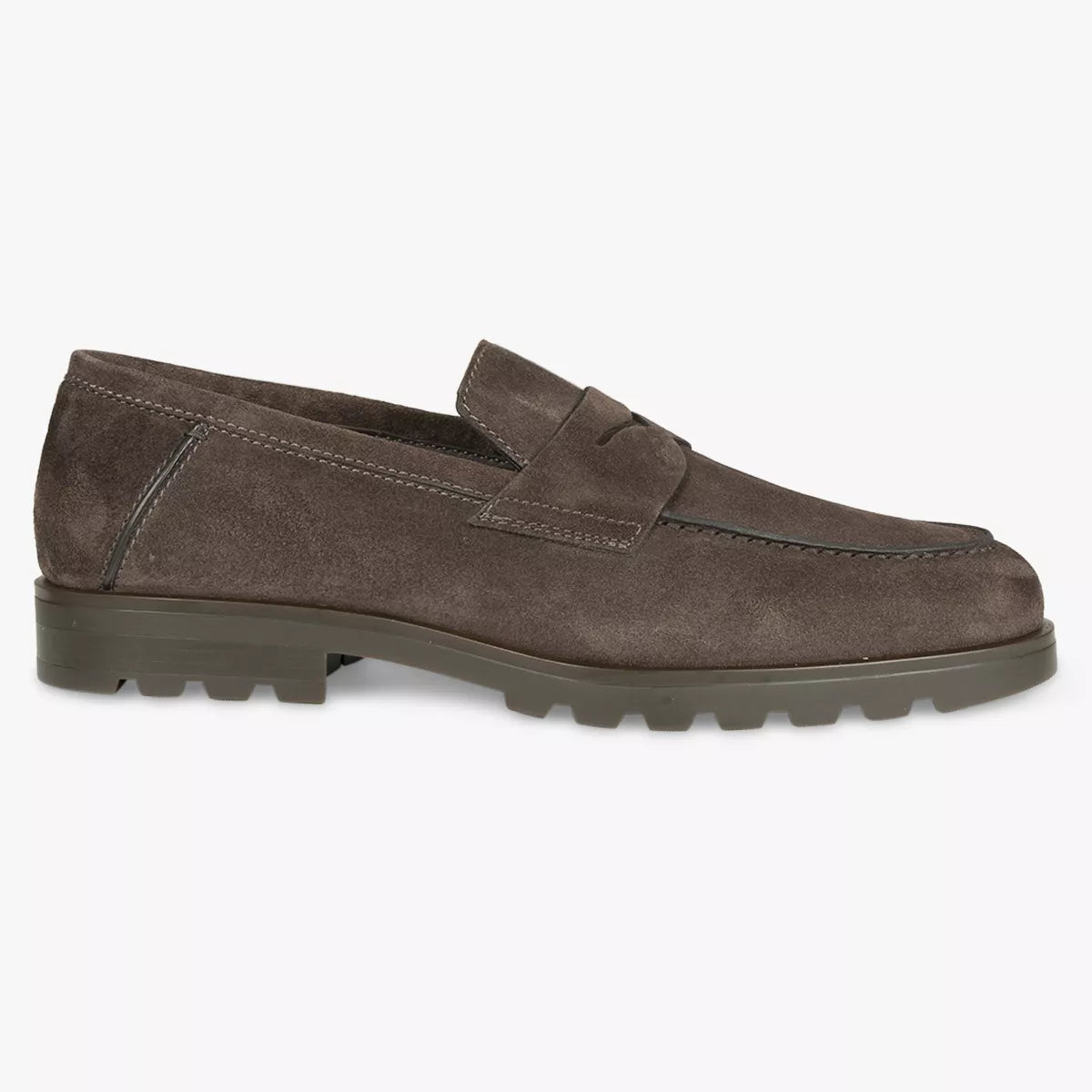 Santoni Loafer Bruin Suède | Penny Loafer