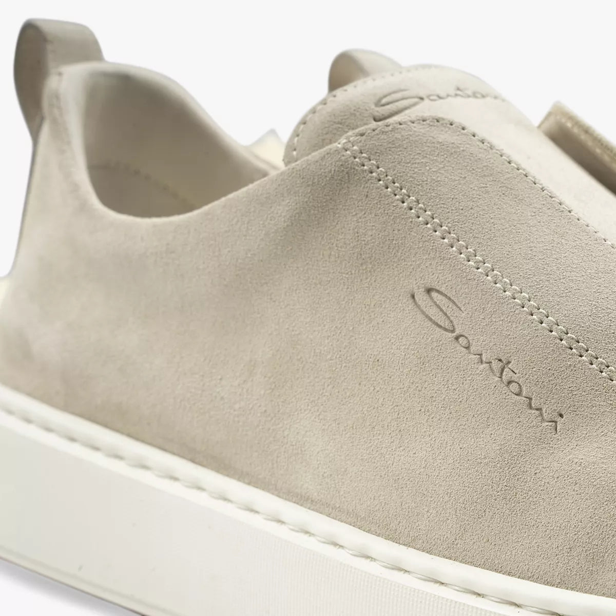 Santoni Sneaker Suède Beige | Slip-On