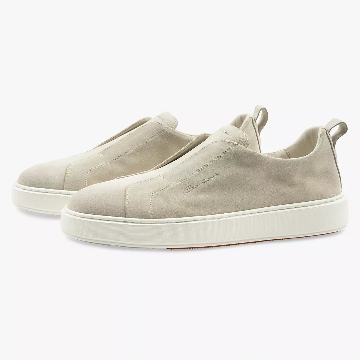 Santoni Sneaker Suède Beige | Slip-On