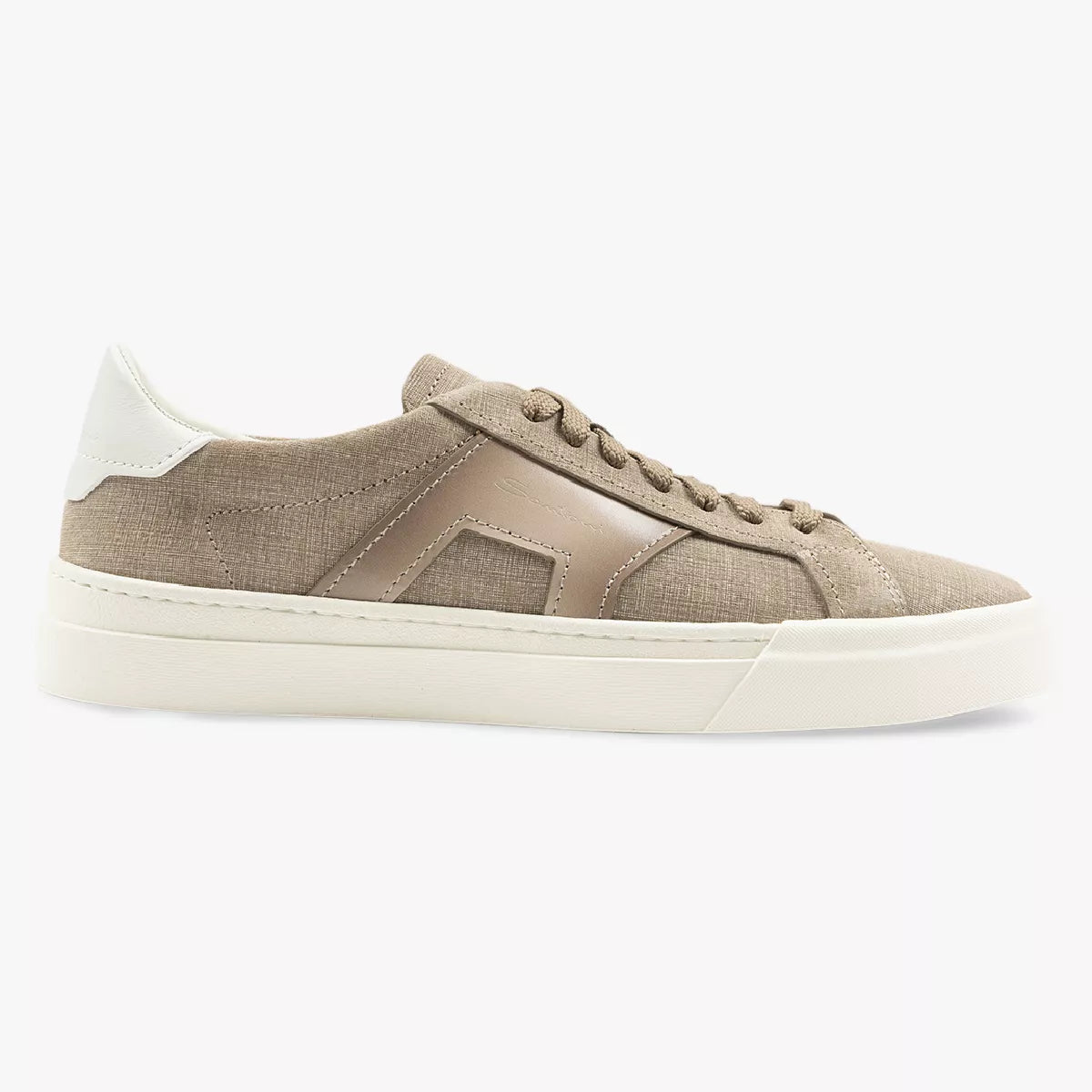 Santoni Sneaker Taupe | Canvas Mix