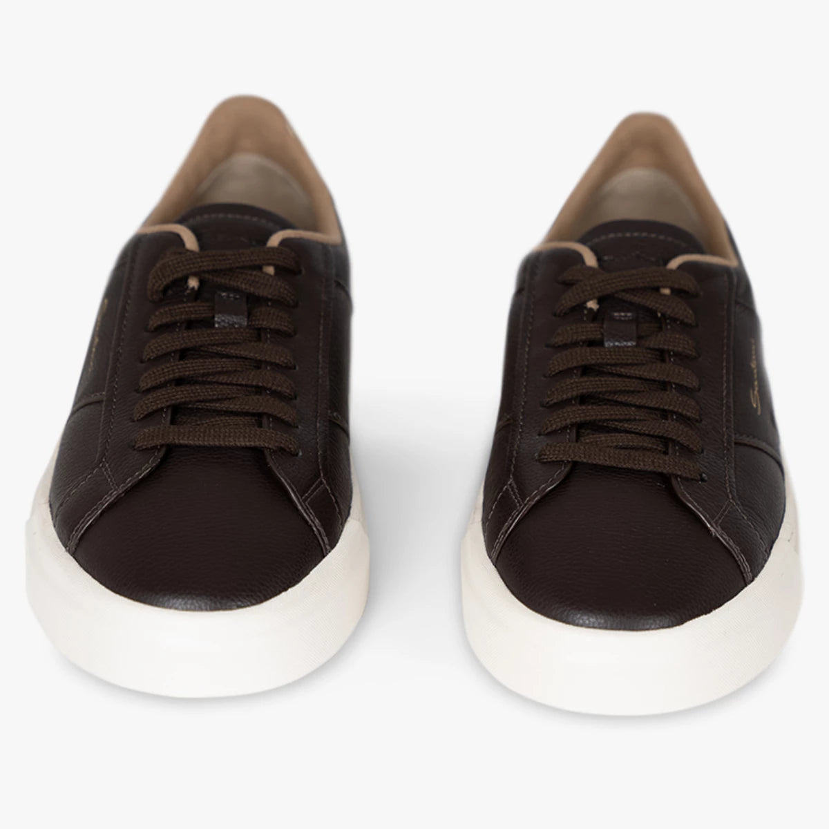 Santoni Sneaker donkerbruin