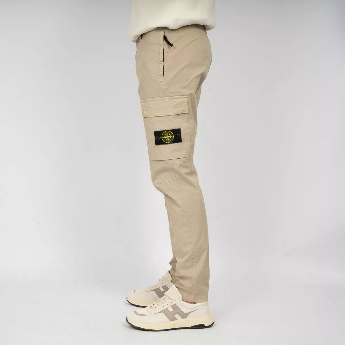 Stone Island Cargopants Zand | Supima Cotton Twill