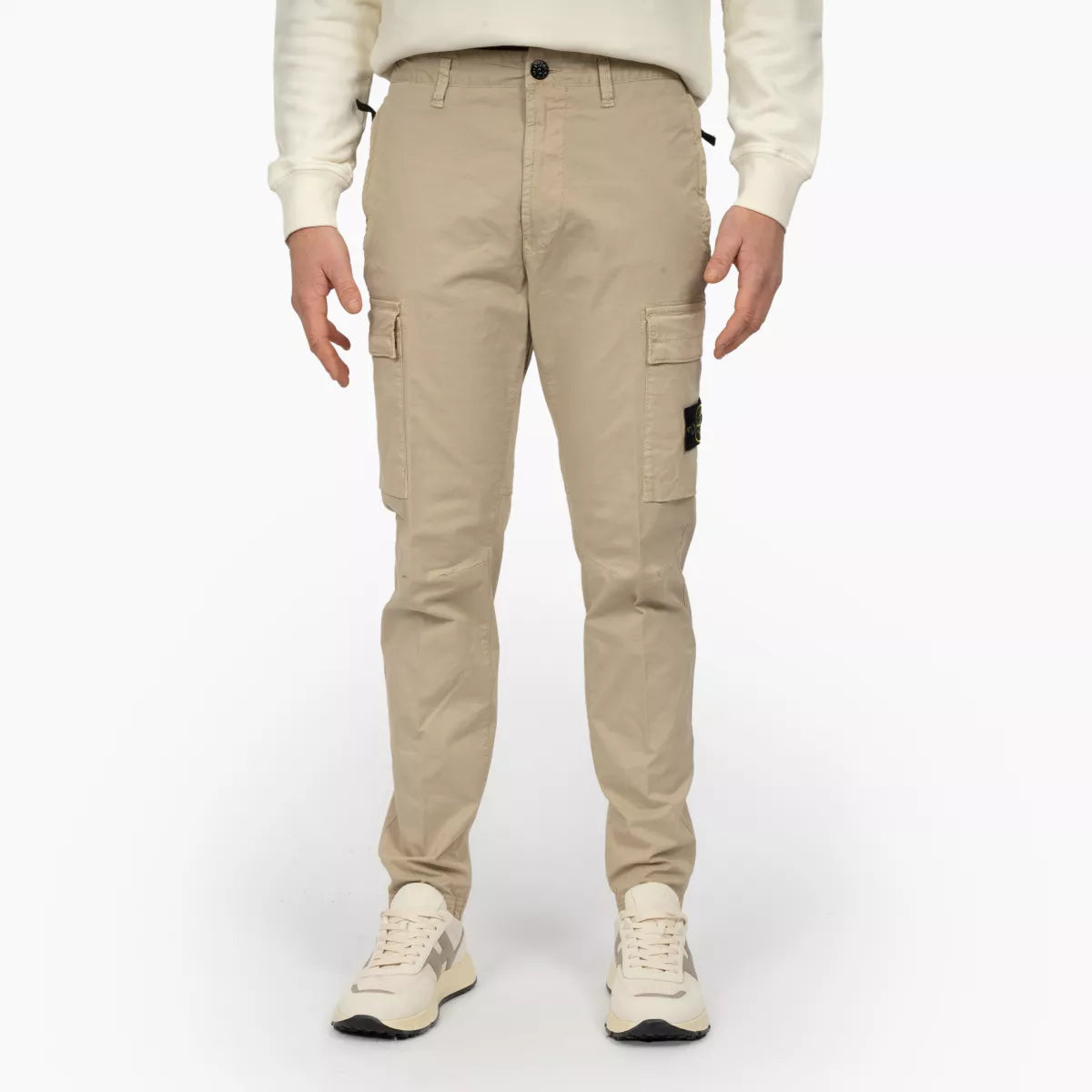 Stone Island Cargopants Zand | Supima Cotton Twill