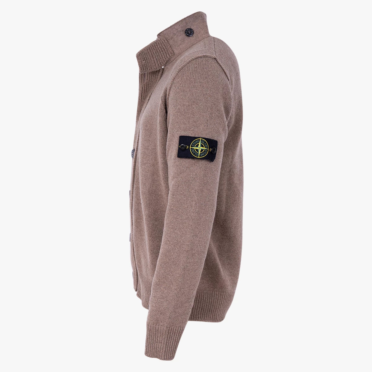 Stone Island Gebreid Vest donkerbruin | 547A3 LAMBSWOOL