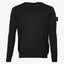 Stone Island Gebreide Crewneck Trui Zwart | Ghost