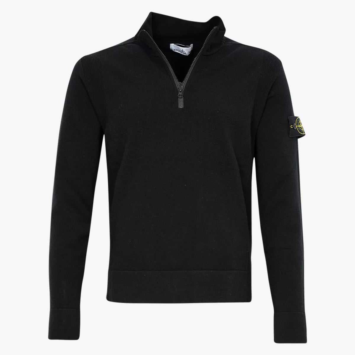 Stone Island Gebreide trui met rits zwart