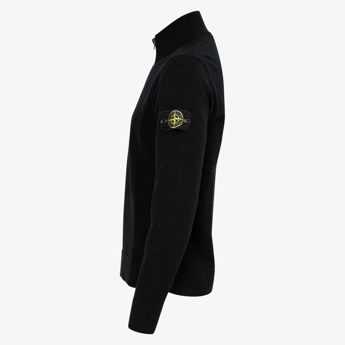 Stone Island Gebreide trui met rits zwart