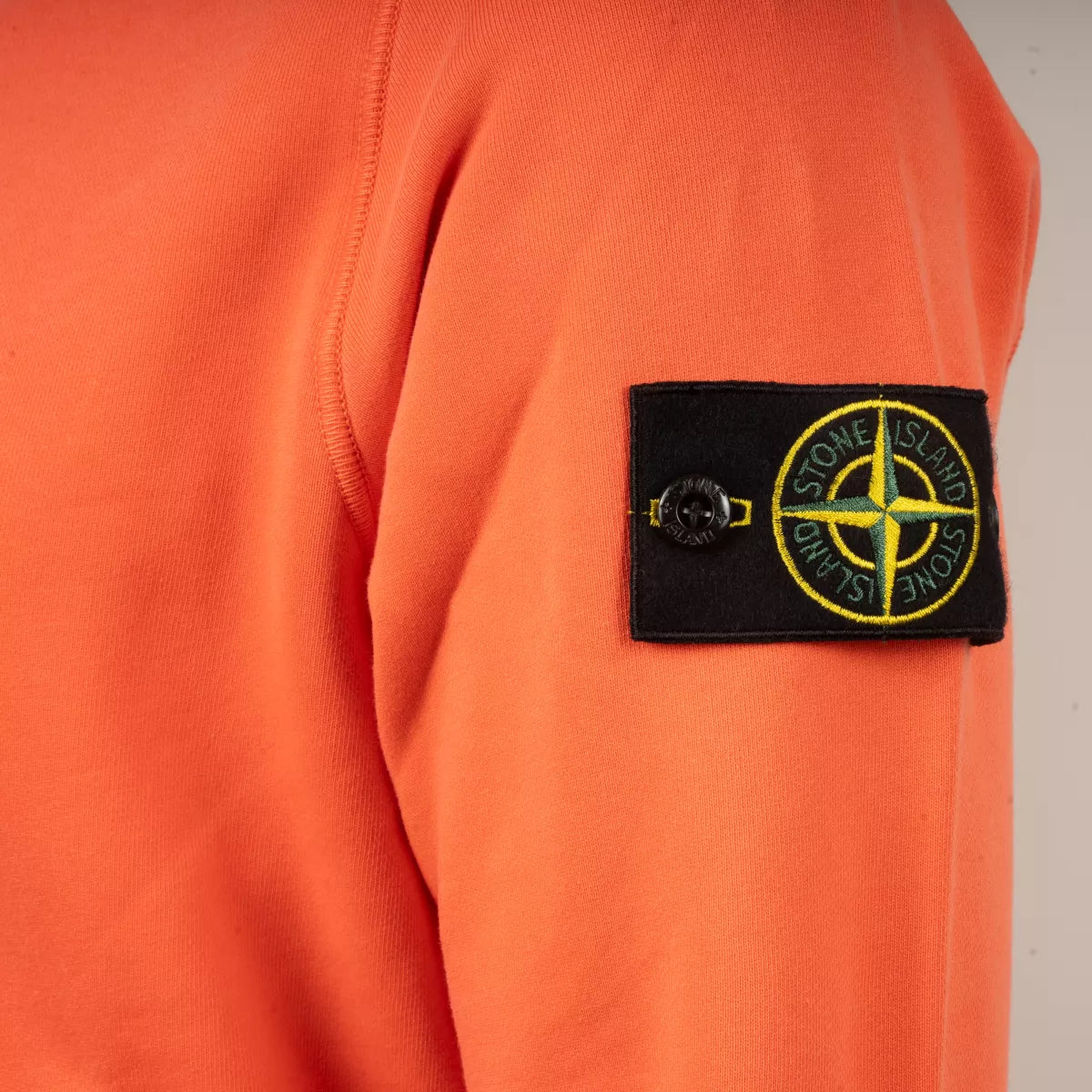 Stone Island Hoodie Oranje | Cotton Fleece