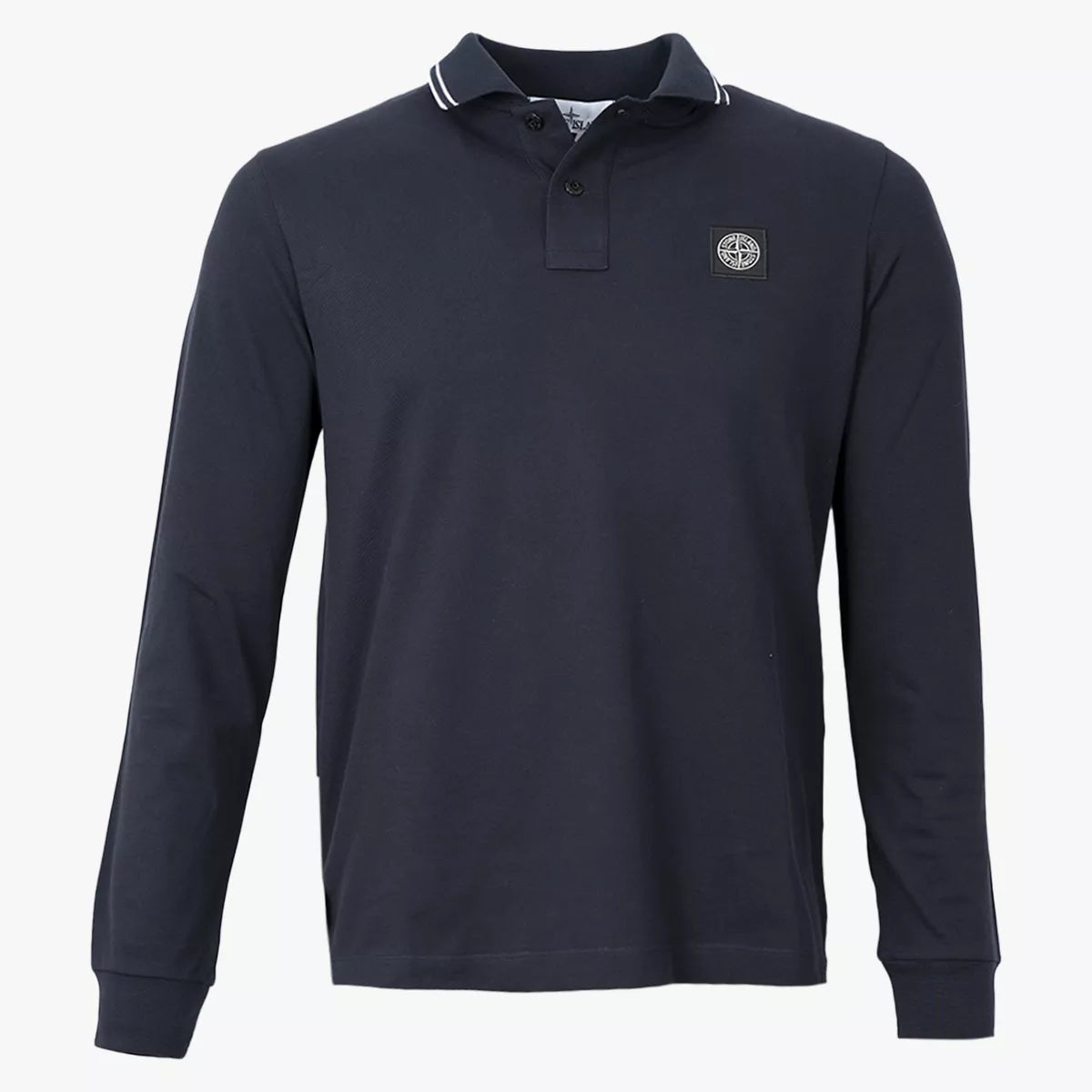 Stone Island Lange Mouwen Polo Donkerblauw