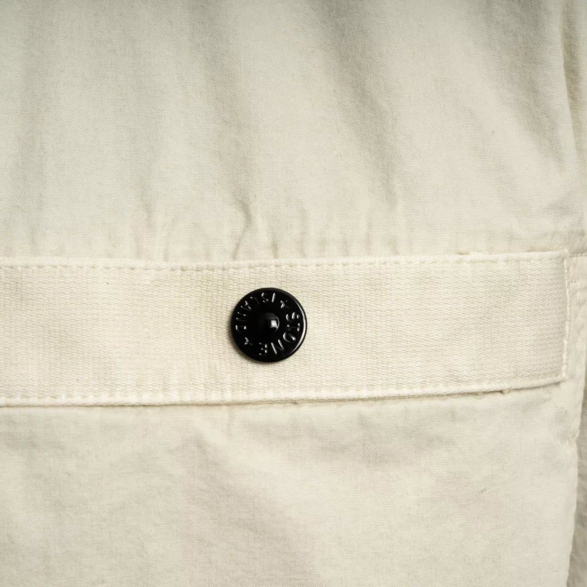 Stone Island Overshirt Korte Mouw Zand | Supima Cotton Twill