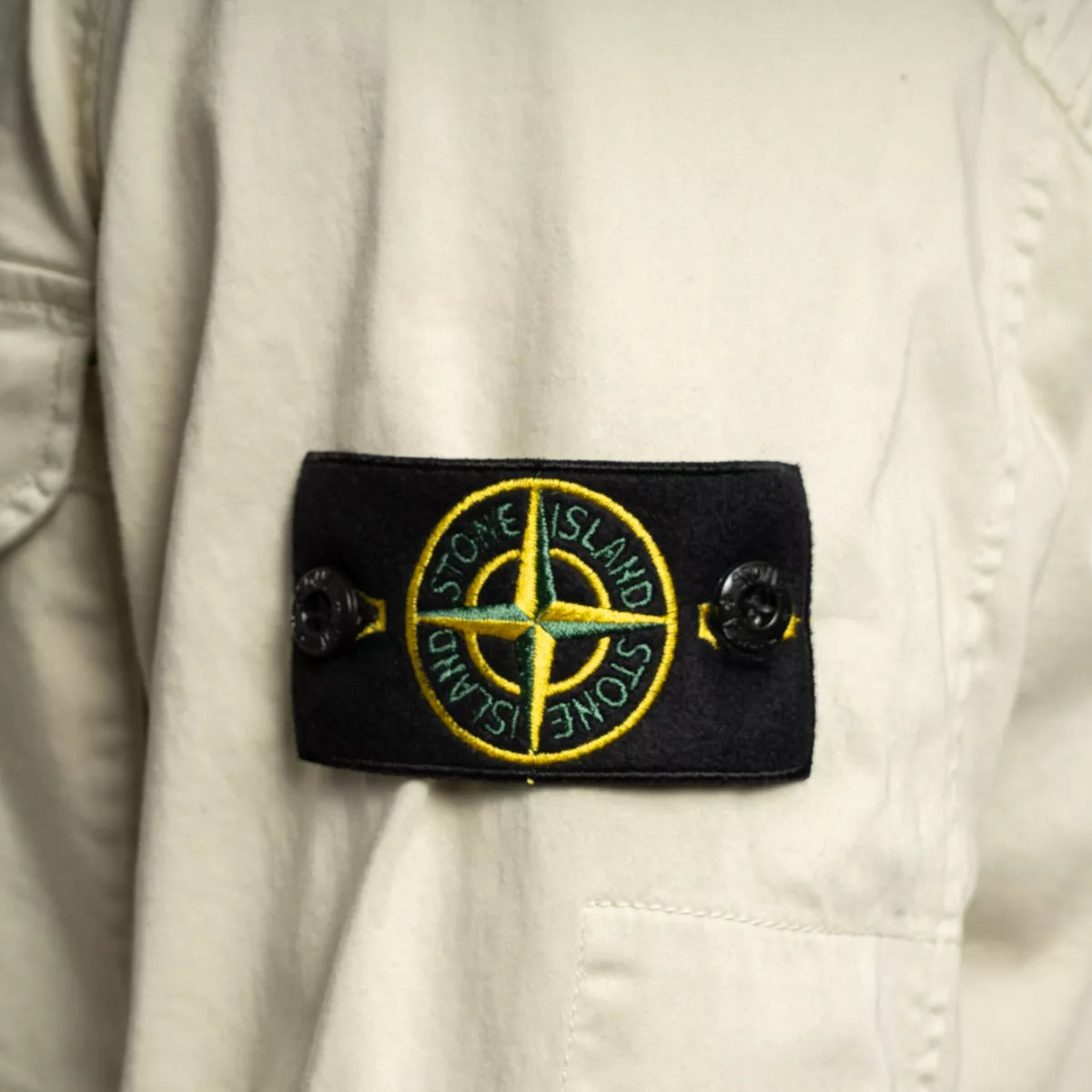 Stone Island Overshirt Zand | Supima Cotton Twill