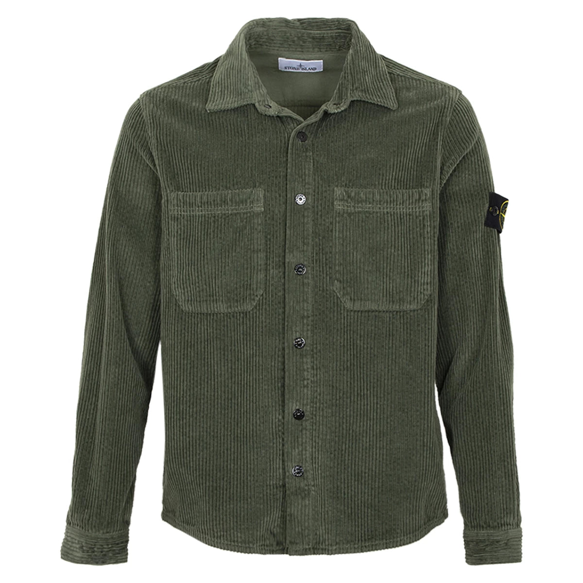 Stone Island Overshirt groen corduroy