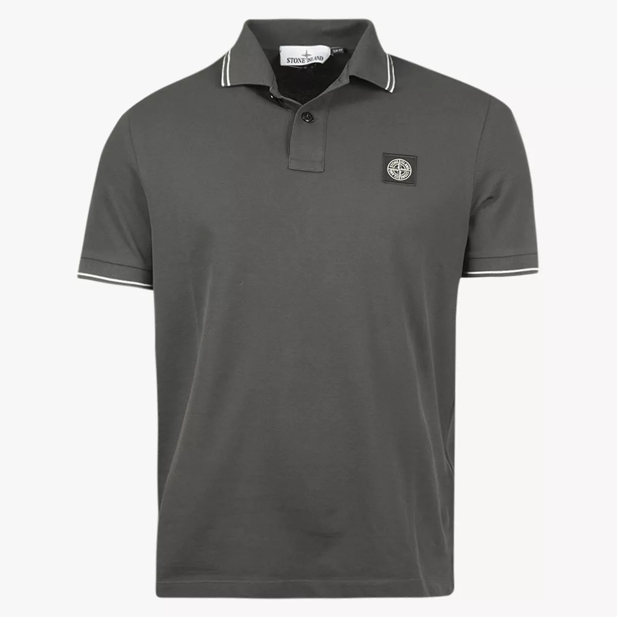 Stone Island Polo Houtskool Grijs