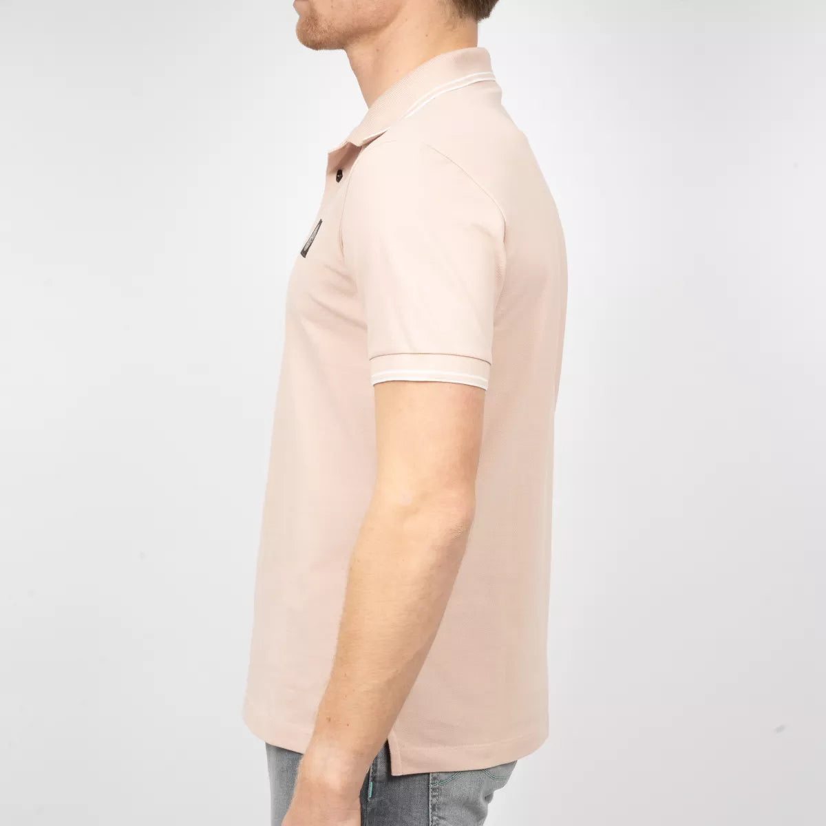 Stone Island Polo Licht Roze | Cotton Piqué