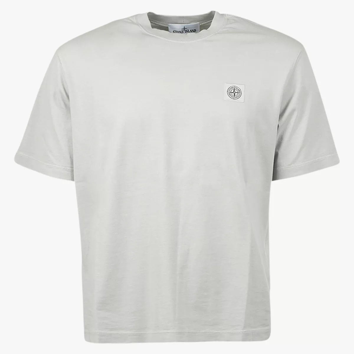 Stone Island Shirt Lichtgrijs | Combed Cotton Jersey