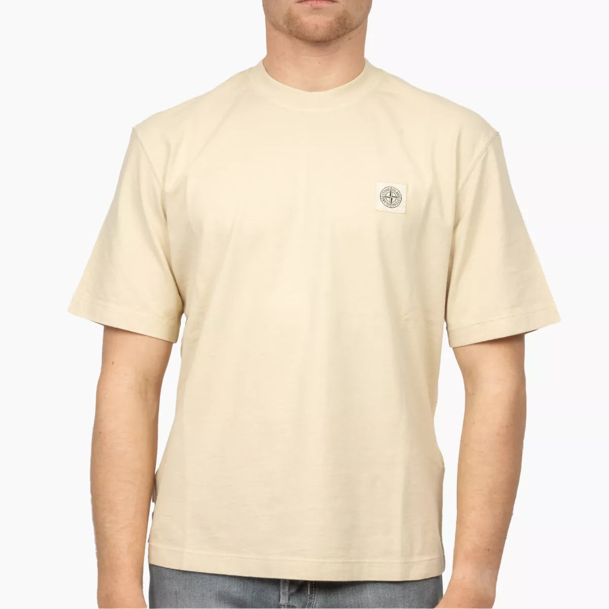 Stone Island Shirt Zand | Combed Cotton Jersey