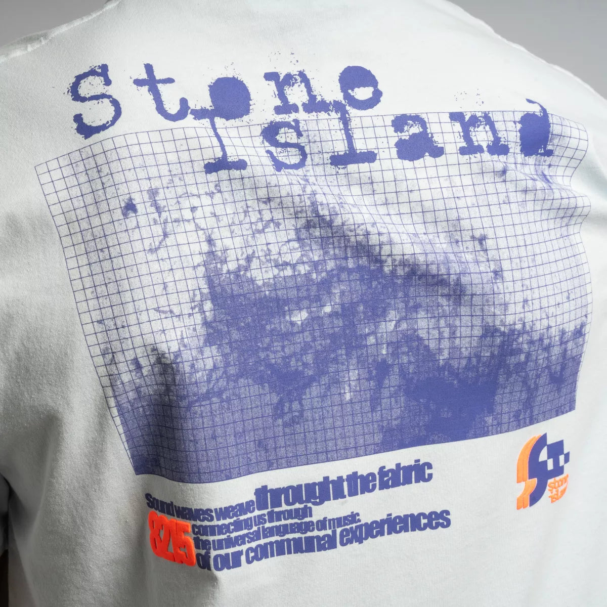 Stone Island Shirt met Backprint Hemelsblauw | Oversized