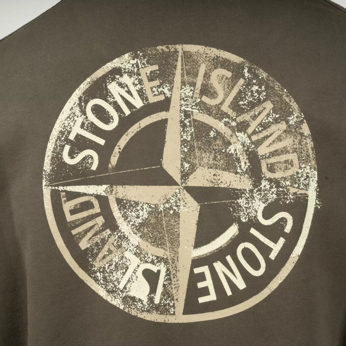 Stone Island Sweater met Backprint Groen | Institutional Five