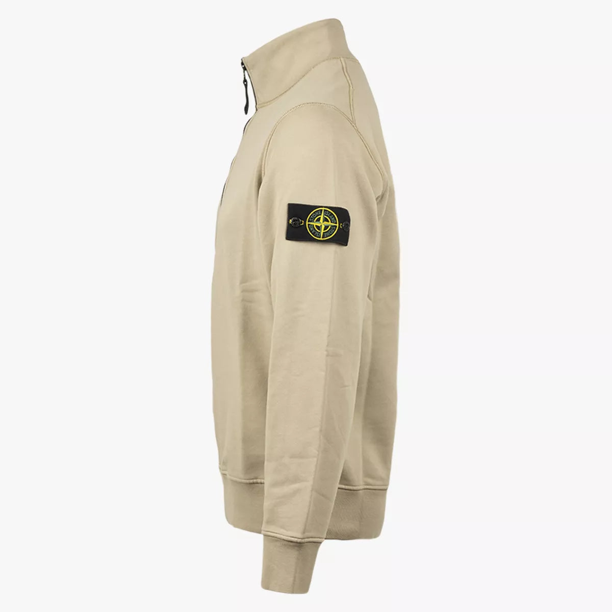 Stone Island Trui met Rits Zand | Cotton Fleece