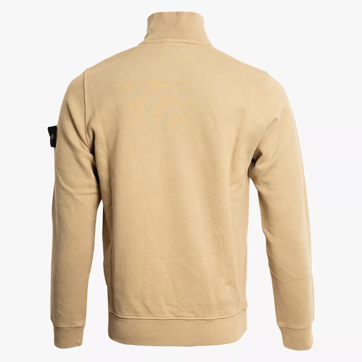 Stone Island Trui met rits zand | BRUSHED ORGANIC COTTON FLEECE