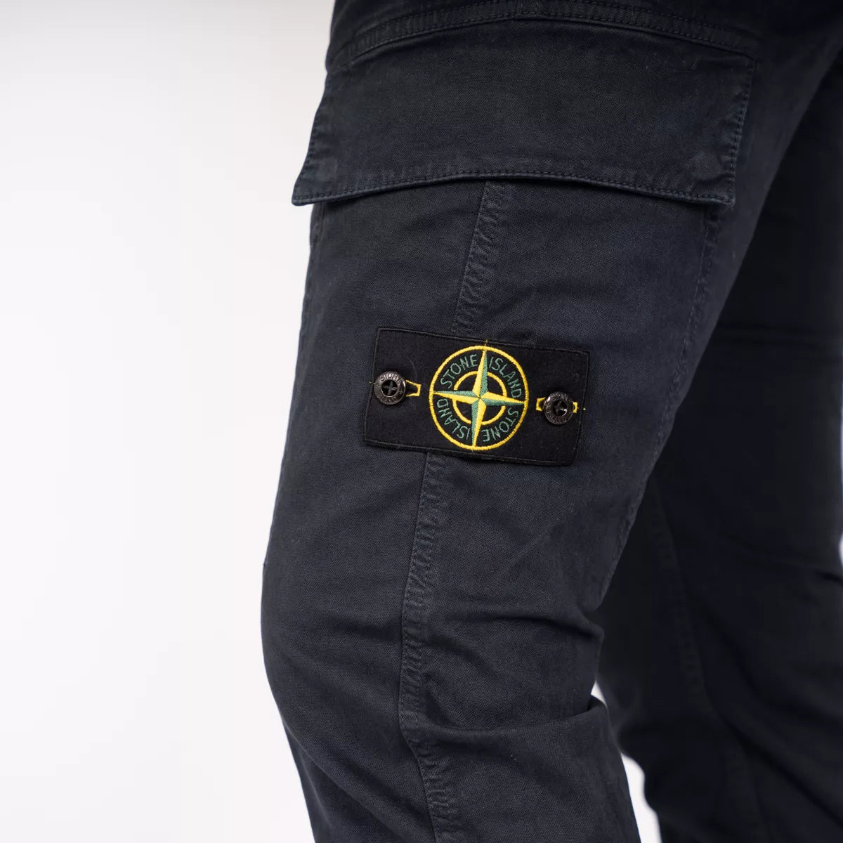 Stone Island cargopants donkerblauw | 301L1 STRETCH BROKEN TWILL