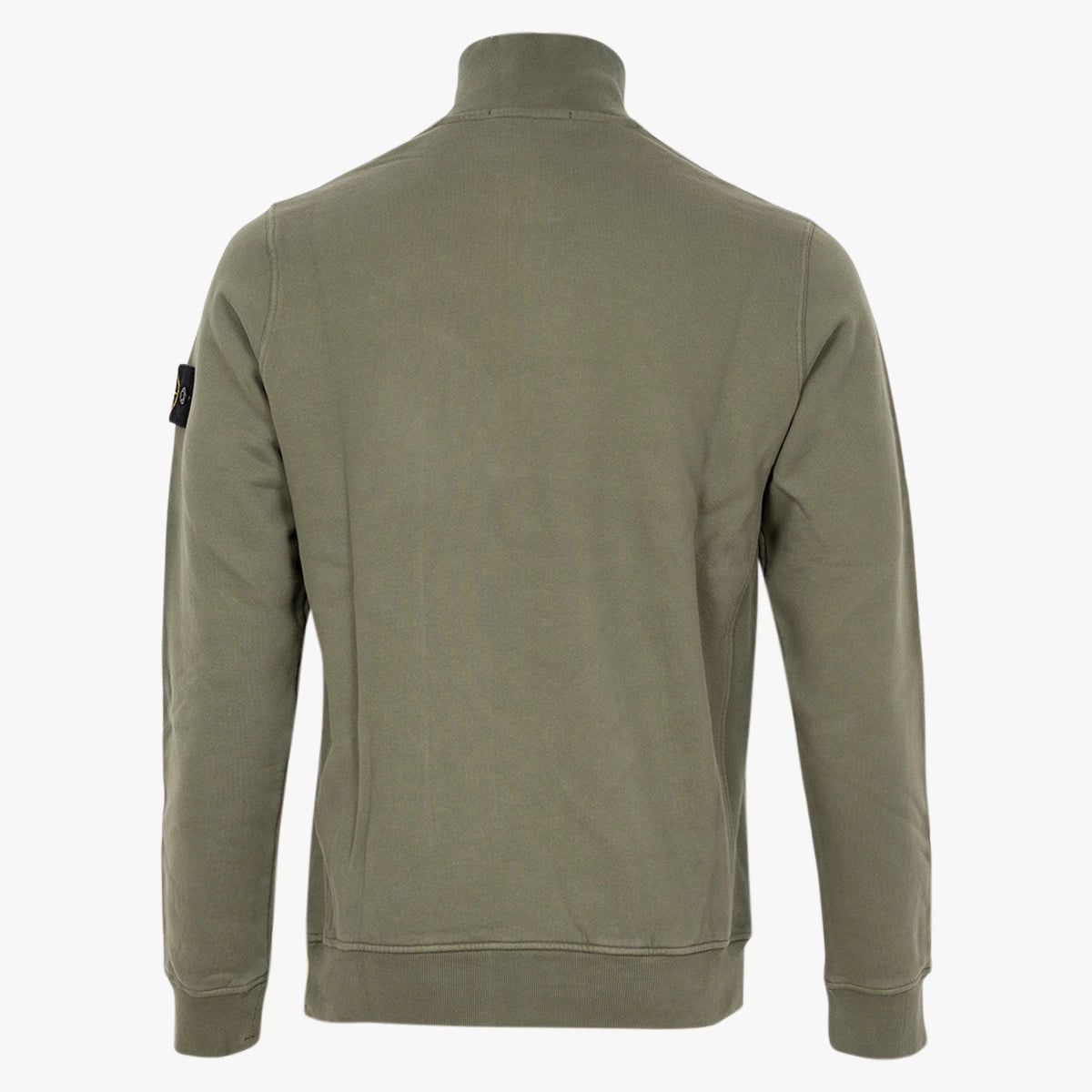 Stone Island half zip trui donkergroen | 63420 BRUSHED ORGANIC COTTON FLEECE