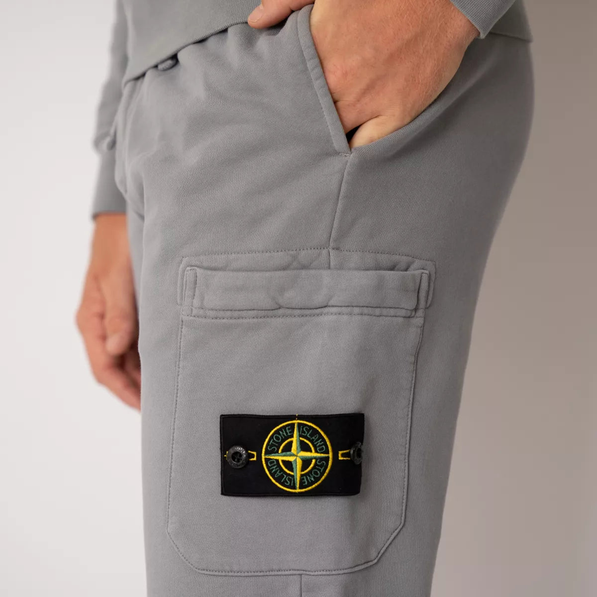 Stone Island joggingbroek grijs | 64551 COTTON FLEECE