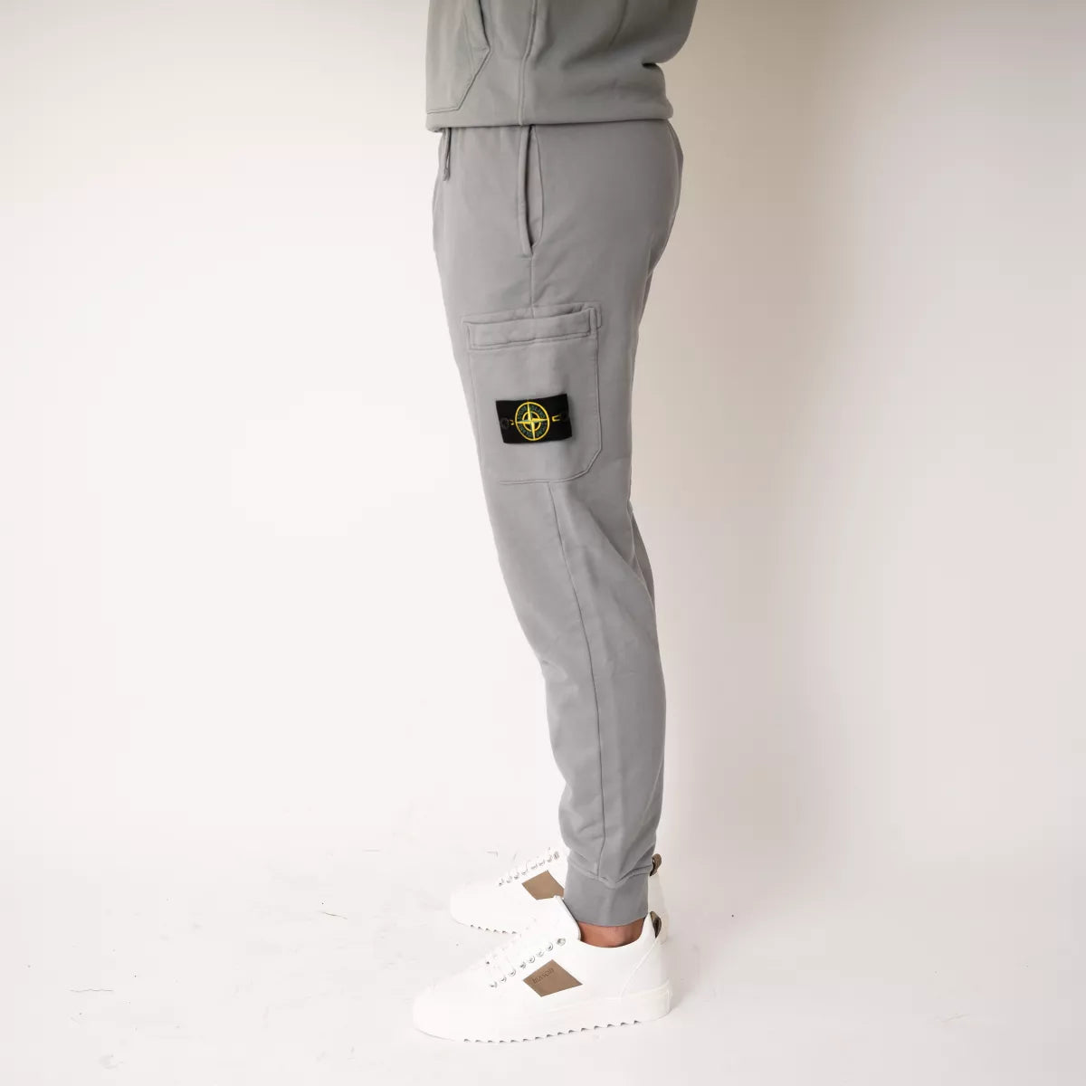 Stone Island joggingbroek grijs 64551 COTTON FLEECE Gentlemen Mode