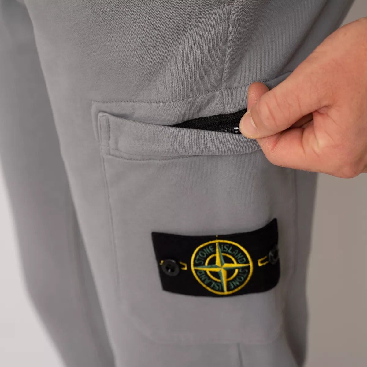 Stone Island joggingbroek grijs | 64551 COTTON FLEECE