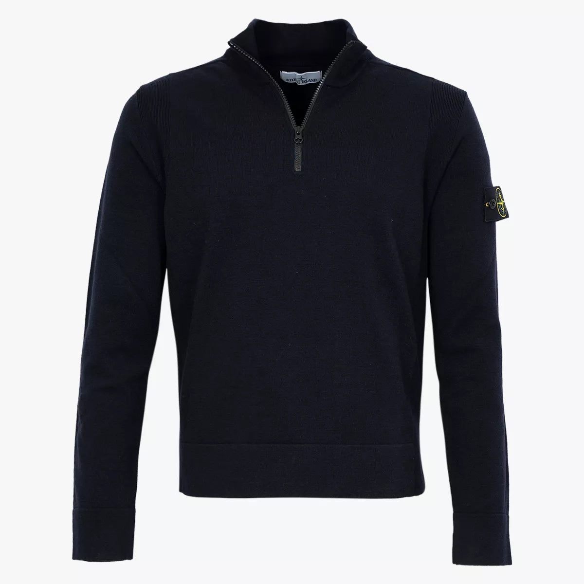 Stone Island trui met halve zip donkerblauw