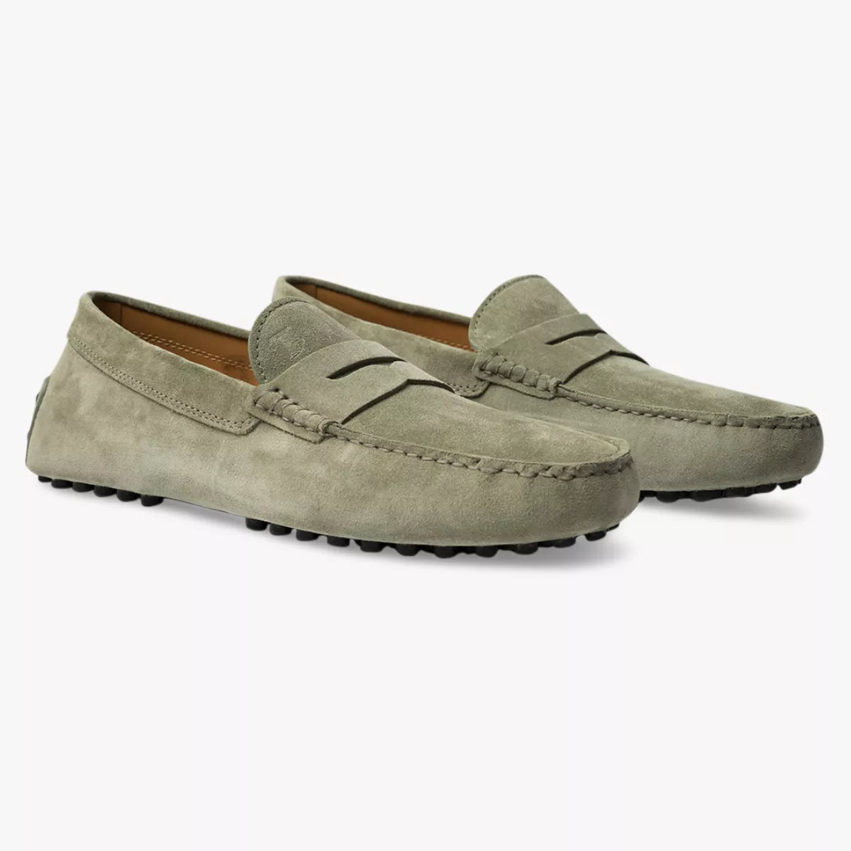 TOD'S Loafers Suede Lichtgroen | Gommino Driving Shoes