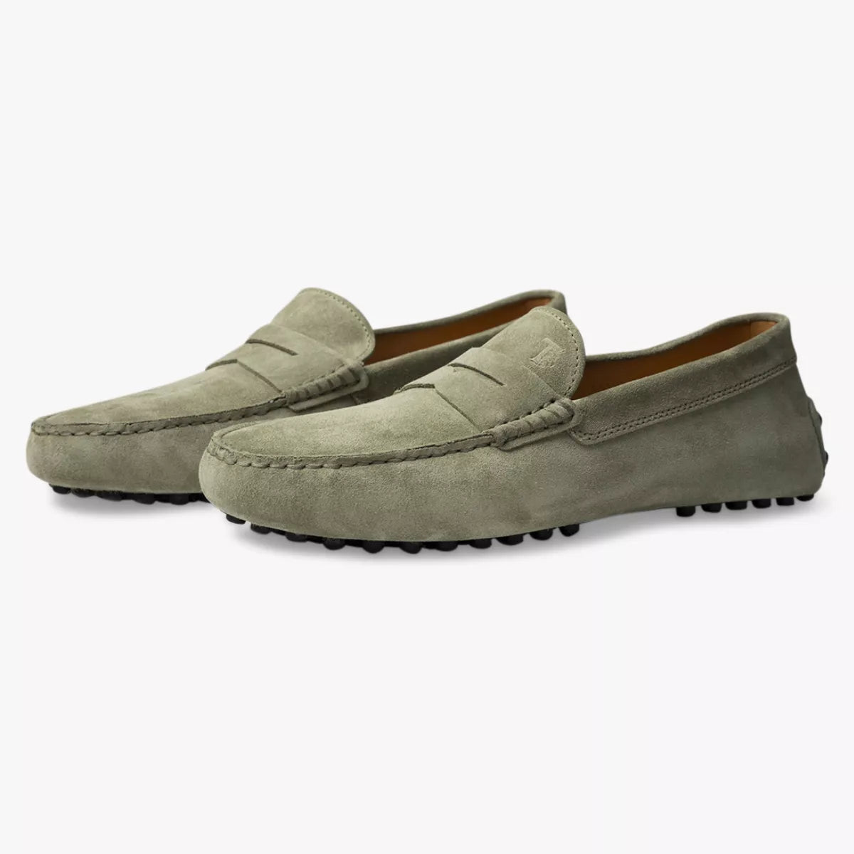 TOD'S Loafers Suede Lichtgroen | Gommino Driving Shoes