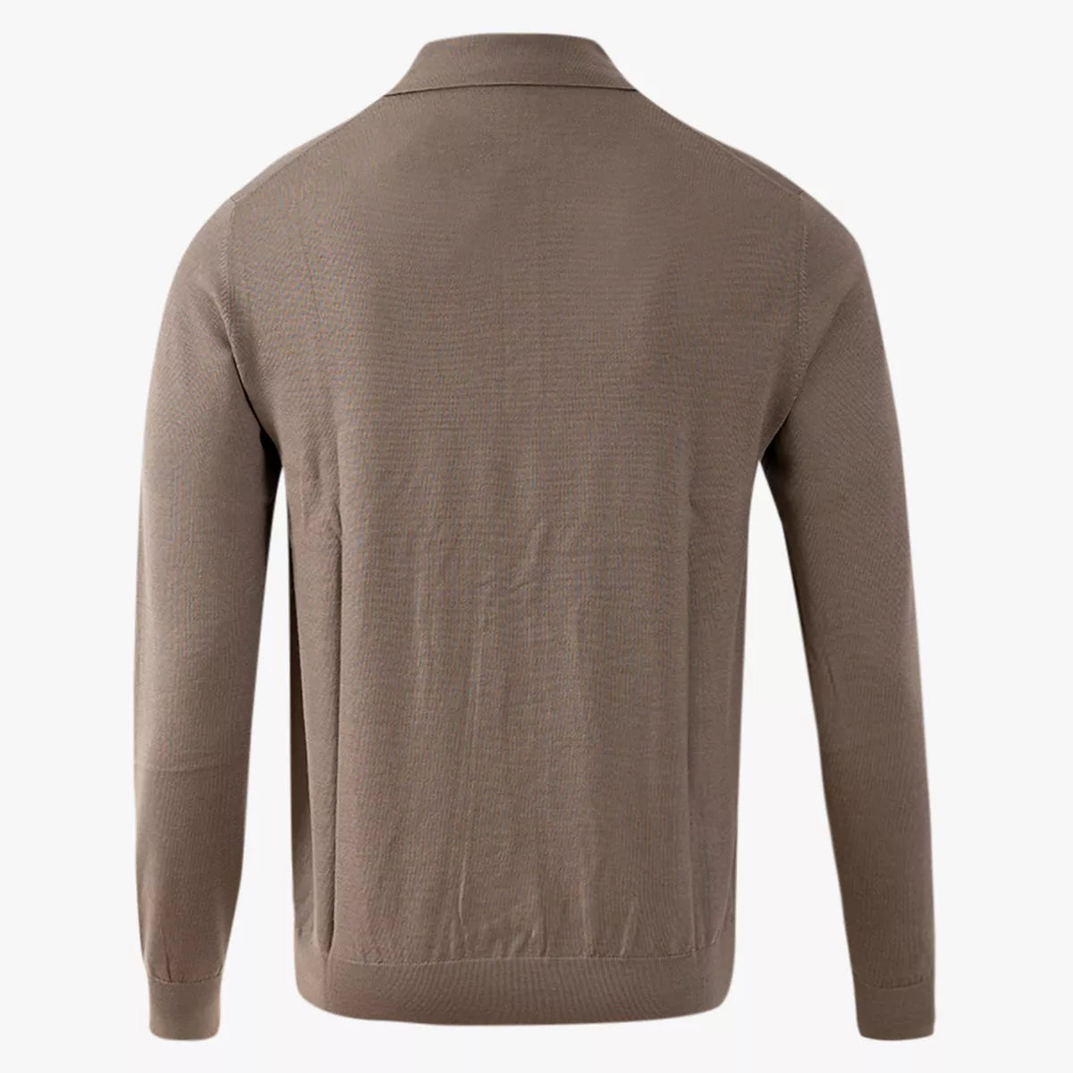 Thomas Maine Polo met lange mouw beige