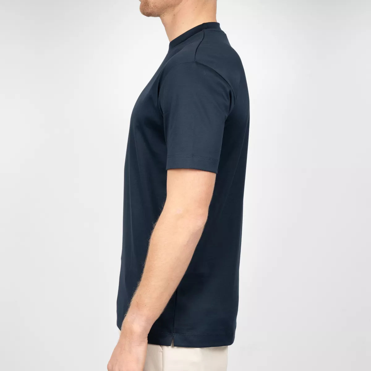 Valenza T-Shirt Donkerblauw | Interlock Supima Cotton