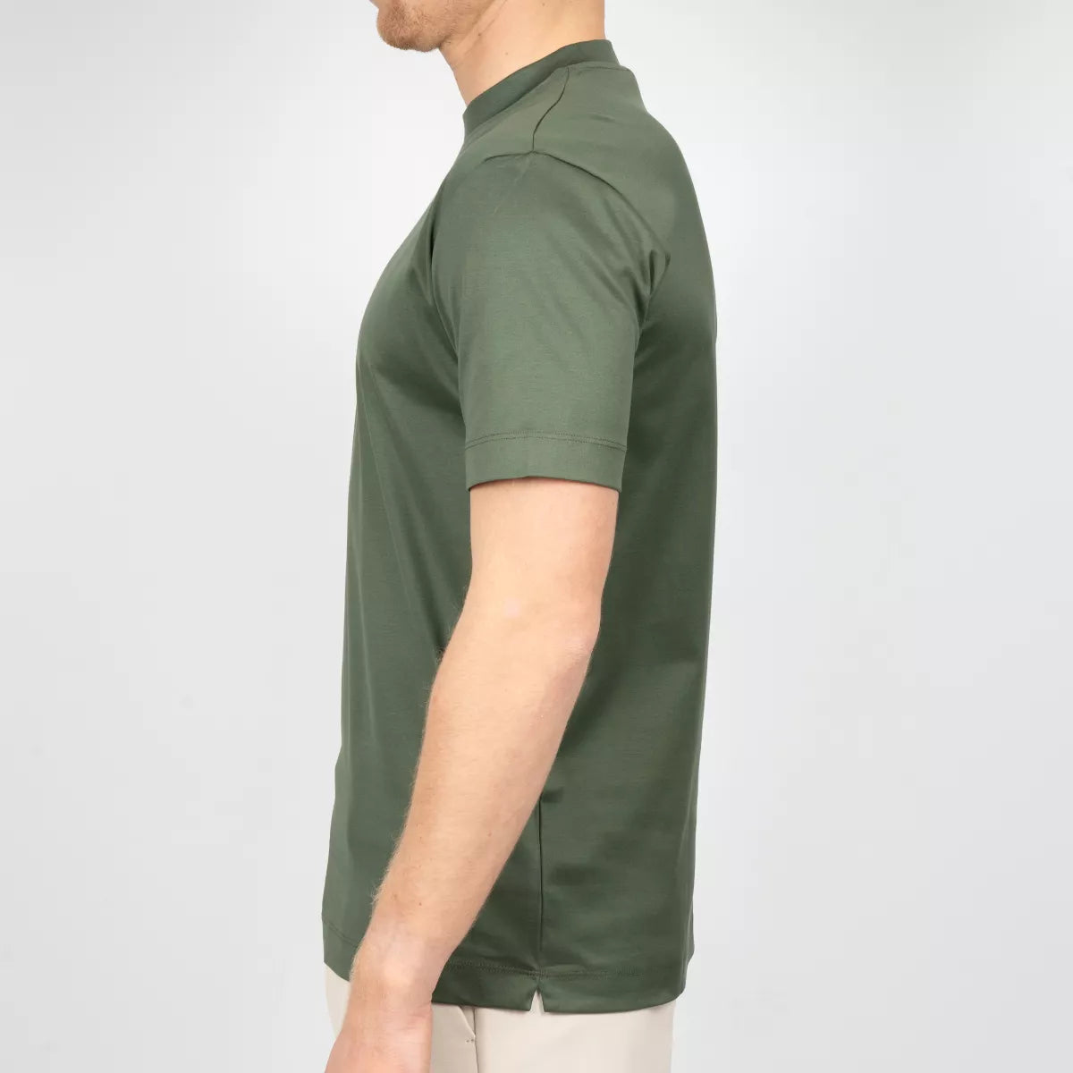 Valenza T-Shirt Groen | Interlock Supima Cotton